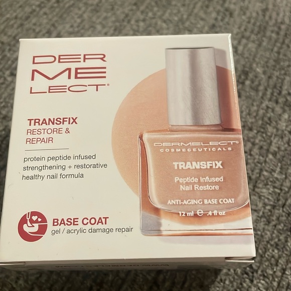 Der Me Lect Transfix Finger Nail Restore & Repair Base Coat Polish Acrylic Gel - Picture 1 of 3